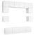Set dulapuri TV, 8 piese, alb, lemn prelucrat GartenMobel Dekor