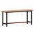 Banc de lucru 180x55x81,5 cm, lemn masiv de fag și metal GartenMobel Dekor