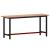Banc de lucru 180x55x81,5 cm, lemn masiv de fag și metal GartenMobel Dekor