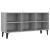 Comodă TV picioare din metal, stejar sonoma gri, 103,5x30x50 cm GartenMobel Dekor