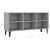 Comodă TV picioare din metal, stejar sonoma gri, 103,5x30x50 cm GartenMobel Dekor