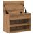 Banchetă pantofar stejar artizanal 60x30x45 cm, lemn prelucrat GartenMobel Dekor