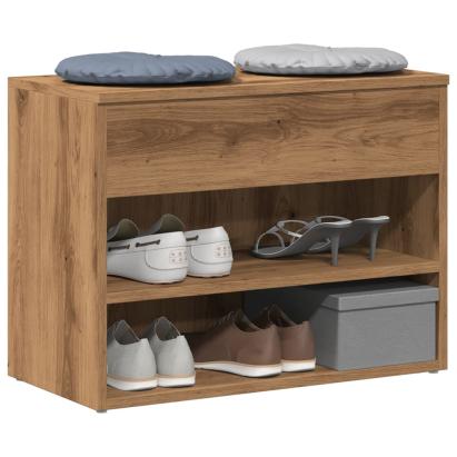 Banchetă pantofar stejar artizanal 60x30x45 cm, lemn prelucrat GartenMobel Dekor