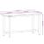 Banc de lucru 150x55x81,5 cm, lemn masiv de fag și metal GartenMobel Dekor