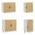 Set dulap de bucătărie 7 piese „Kalmar” stejar artizanal lemn GartenMobel Dekor