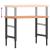 Banc de lucru 100x60x(73-99,5) cm lemn masiv fag dreptunghiular GartenMobel Dekor