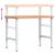 Banc de lucru 100x60x(73-99,5) cm lemn masiv fag dreptunghiular GartenMobel Dekor