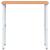 Banc de lucru 100x60x(73-99,5) cm lemn masiv fag dreptunghiular GartenMobel Dekor