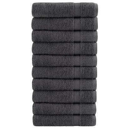 Prosoape de mâini SOLUND 10 buc. antracit 50x100 cm 600gsm GartenMobel Dekor