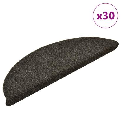 Covorașe scară autoadezive 30 buc Antracit 56x17x3 cm GartenMobel Dekor