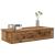 Raft de perete cu sertare Lemn vechi 80x31x17 cm Lemn prelucrat GartenMobel Dekor