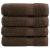 Prosoape de duș premium SOLUND 4 buc maro 70x140cm 600 gsm GartenMobel Dekor