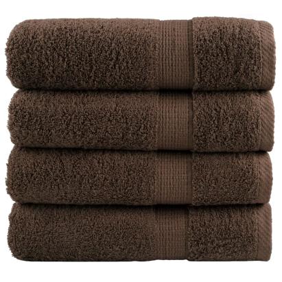 Prosoape de duș premium SOLUND 4 buc maro 70x140cm 600 gsm GartenMobel Dekor