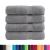 Prosoape de duș premium SOLUND 4 buc gri 70x140cm 600 gsm GartenMobel Dekor