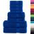 Set de prosoape premium SOLUND, 8 piese, albastru, 600 g/m² GartenMobel Dekor