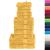 Set de prosoape premium SOLUND, 12 piese, auriu, 600 g/m² GartenMobel Dekor