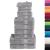 Set de prosoape premium SOLUND, 12 piese, gri, 600 g/m² GartenMobel Dekor