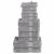 Set de prosoape premium SOLUND, 12 piese, gri, 600 g/m² GartenMobel Dekor