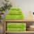 Set de prosoape premium SOLUND, 12 piese, verde, 600 g/m² GartenMobel Dekor