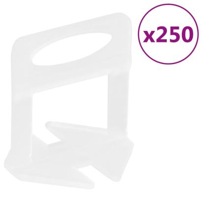 Cleme de nivelare a plăcilor 250 buc. 3 mm GartenMobel Dekor