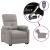 Fotoliu rabatabil electric, gri taupe, material textil GartenMobel Dekor