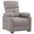 Fotoliu rabatabil electric, gri taupe, material textil GartenMobel Dekor