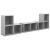 Set de dulapuri TV, 6 piese, gri beton, lemn prelucrat GartenMobel Dekor