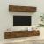 Set dulapuri TV, 4 piese, stejar fumuriu, lemn prelucrat GartenMobel Dekor