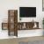 Set dulapuri TV, 5 piese, stejar fumuriu, lemn prelucrat GartenMobel Dekor