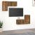 Set dulapuri TV, 4 piese, stejar fumuriu, lemn prelucrat GartenMobel Dekor