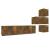 Set dulapuri TV, 6 piese, stejar fumuriu, lemn prelucrat GartenMobel Dekor