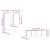 Set dulapuri TV, 4 piese, stejar fumuriu, lemn prelucrat GartenMobel Dekor