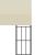 Pavilion de perete, crem, 3 x 6 m, material textil GartenMobel Dekor