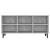 Comodă TV cu picioare metalice, gri beton, 103,5x30x50 cm GartenMobel Dekor