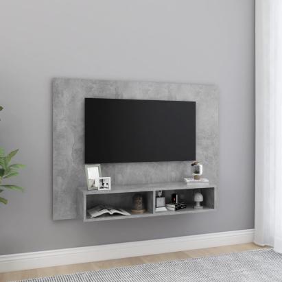 Comodă TV de perete, gri beton, 120x23,5x90 cm, PAL GartenMobel Dekor
