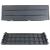 Pat/strat inaltat pentru flori, legume, din plastic, efect lemn, antracit, 149.2x75.6x25 cm, Prosperplast GartenVIP DiyLine