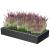 Pat/strat inaltat pentru flori, legume, din plastic, efect lemn, antracit, 149.2x75.6x25 cm, Prosperplast GartenVIP DiyLine