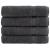 Prosoape duș premium SOLUND 4 buc antracit 70x140cm 600gsm GartenMobel Dekor