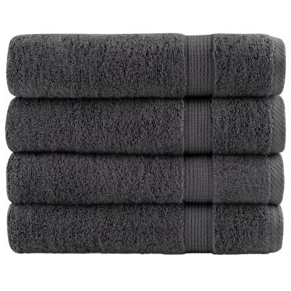 Prosoape duș premium SOLUND 4 buc antracit 70x140cm 600gsm GartenMobel Dekor