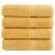 Prosoape de duș premium SOLUND 4 buc auriu 70x140cm 600 gsm GartenMobel Dekor