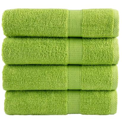 Prosoape de duș premium SOLUND 4 buc. verde 70x140 cm 600 gsm GartenMobel Dekor