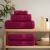 Set de prosoape premium SOLUND, 8 piese, bordo, 600 g/m² GartenMobel Dekor