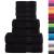 Set de prosoape premium SOLUND, 8 piese, negru, 600 g/m² GartenMobel Dekor