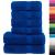 Set de prosoape premium SOLUND, 6 piese, albastru, 600 g/m² GartenMobel Dekor