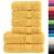 Set de prosoape premium SOLUND, 6 piese, auriu, 600 g/m² GartenMobel Dekor