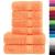 Set de prosoape premium SOLUND, 6 piese, portocaliu, 600 g/m² GartenMobel Dekor