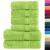 Set de prosoape premium SOLUND, 6 piese, verde măr, 600 g/m² GartenMobel Dekor