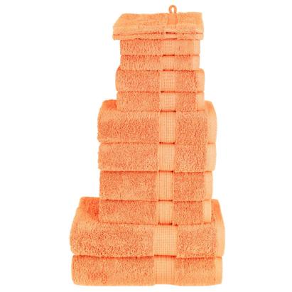 Set de prosoape premium SOLUND, 12 piese, portocaliu, 600 g/m² GartenMobel Dekor