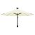 Umbrelă de soare montată pe perete cu LED-uri, nisipiu, 300 cm GartenMobel Dekor