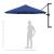 Umbrelă de soare de perete cu stâlp metalic, albastru, 300 cm GartenMobel Dekor